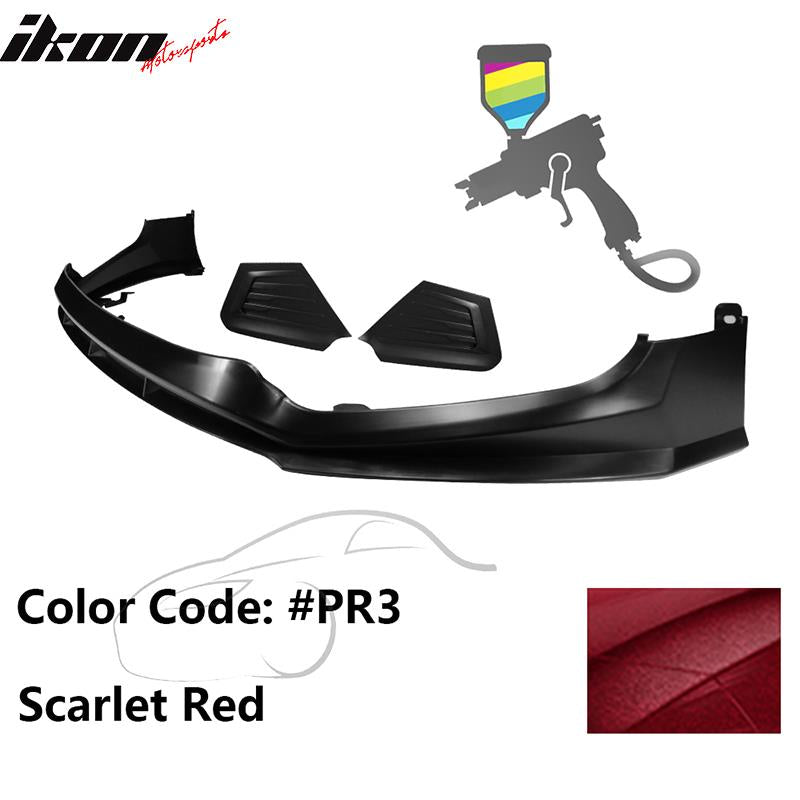 2017-2018 Hyundai Elantra SPW Style Front Bumper Lip W/Covers PP