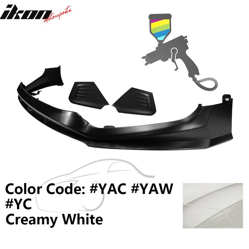 2017-2018 Hyundai Elantra SPW Style Front Bumper Lip W/Covers PP