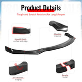 2019-2020 Hyundai Elantra Sedan Unpainted Front Bumper Lip Spoiler PU 3PCS Set