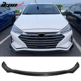 2019-2020 Hyundai Elantra Sedan Unpainted Front Bumper Lip Spoiler PU 3PCS Set