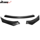 2019-2020 Hyundai Elantra IKON Style Unpainted Black Front Bumper Lip PU 3PCS