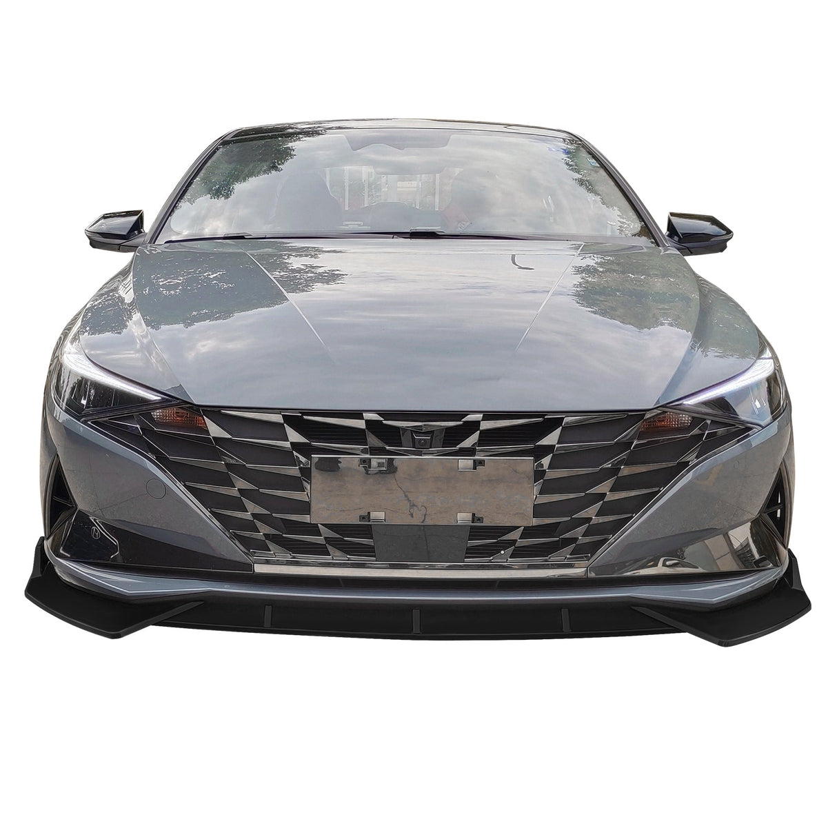 2021-2023 Hyundai Elantra 4DR Sedan Front Bumper Lip Spoiler PP 3PC