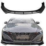 2021-2023 Hyundai Elantra 4DR Sedan Front Bumper Lip Spoiler PP 3PC