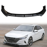 2021-2023 Hyundai Elantra 4DR Sedan Front Bumper Lip Spoiler PP 3PC