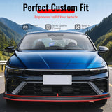 2024-2026 Hyundai Elantra N & N Line IKON Style Gloss Black Front Bumper Lip ABS 3PCS