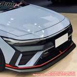 2024-2026 Hyundai Elantra N & N Line IKON Style Gloss Black Front Bumper Lip ABS 3PCS