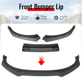 2024-2026 Hyundai Elantra IKON Style Matte Black Front Bumper Lip PP 3PCS