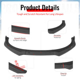2024-2026 Hyundai Elantra IKON Style Matte Black Front Bumper Lip PP 3PCS