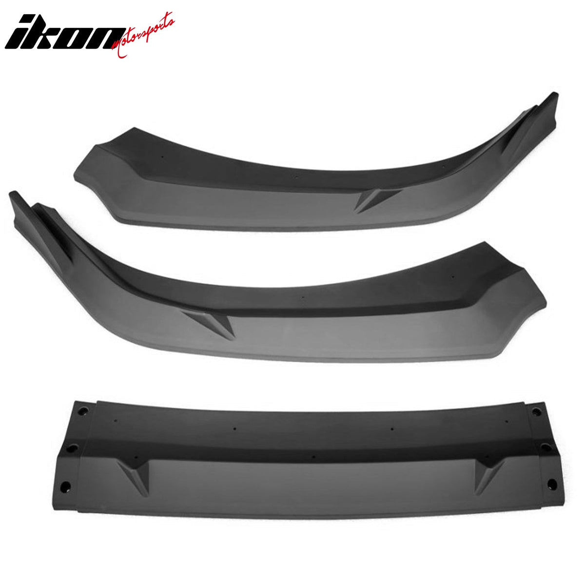 2024-2026 Hyundai Elantra IKON Style Matte Black Front Bumper Lip PP 3PCS