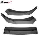 2024-2026 Hyundai Elantra IKON Style Matte Black Front Bumper Lip PP 3PCS