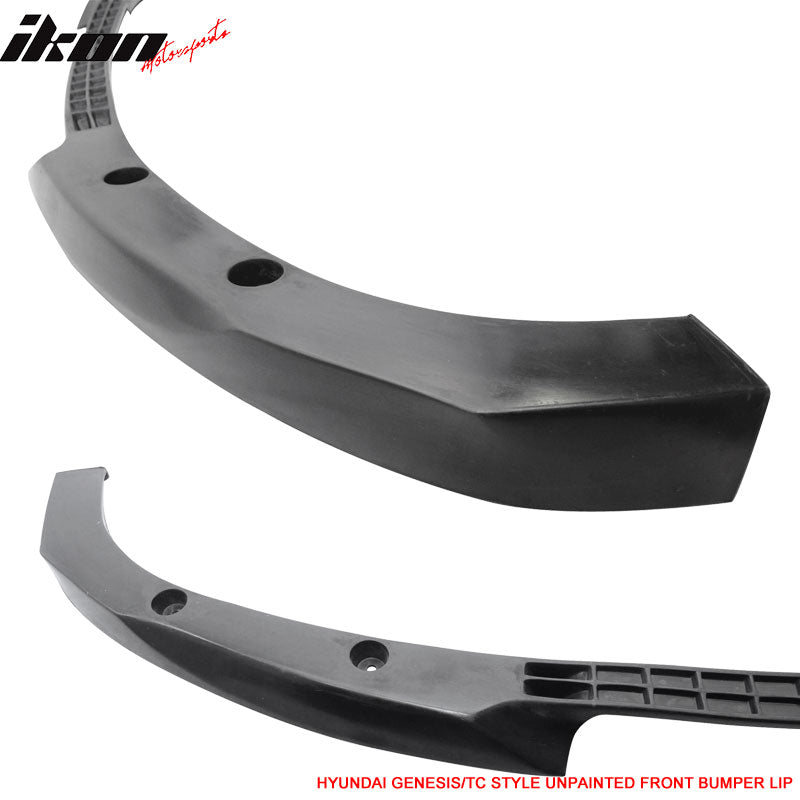 2010-2012 Hyundai Genesis Coupe Type C Unpainted Front Bumper Lip PU