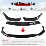 2020-2023 Hyundai Sonata CK Style Carbon Fiber Print Front Bumper Lip PP 3PCS