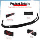 2020-2023 Hyundai Sonata CK Style Carbon Fiber Print Front Bumper Lip PP 3PCS