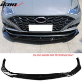 2020-2023 Hyundai Sonata CK Style Carbon Fiber Print Front Bumper Lip PP 3PCS