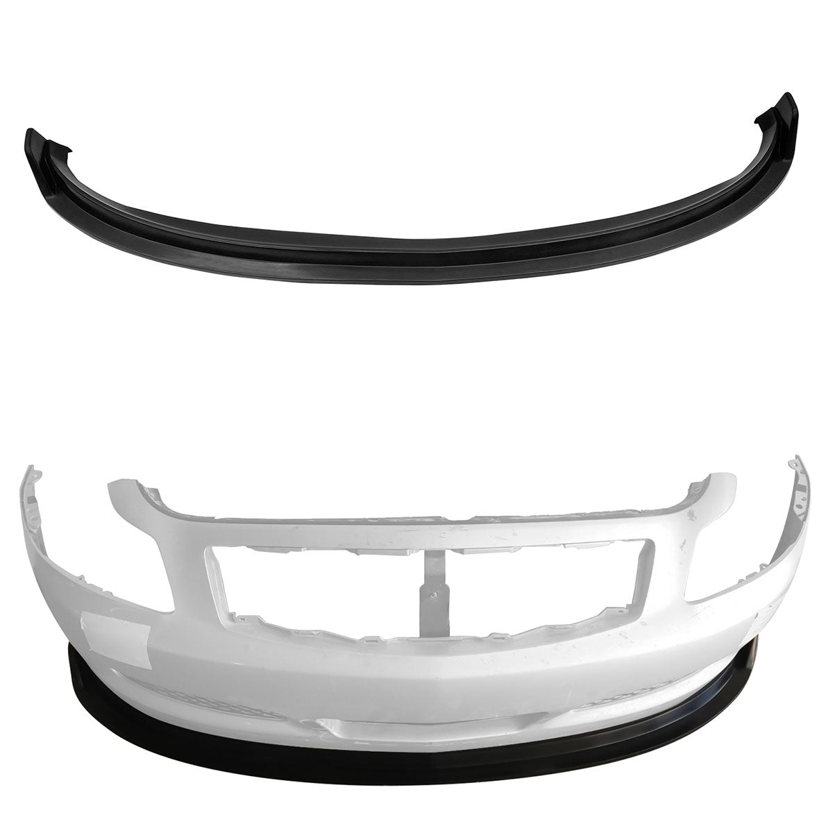 2007-2009 Infiniti G37 Sedan MDA V2 Style Front Bumper Lip Splitter PU