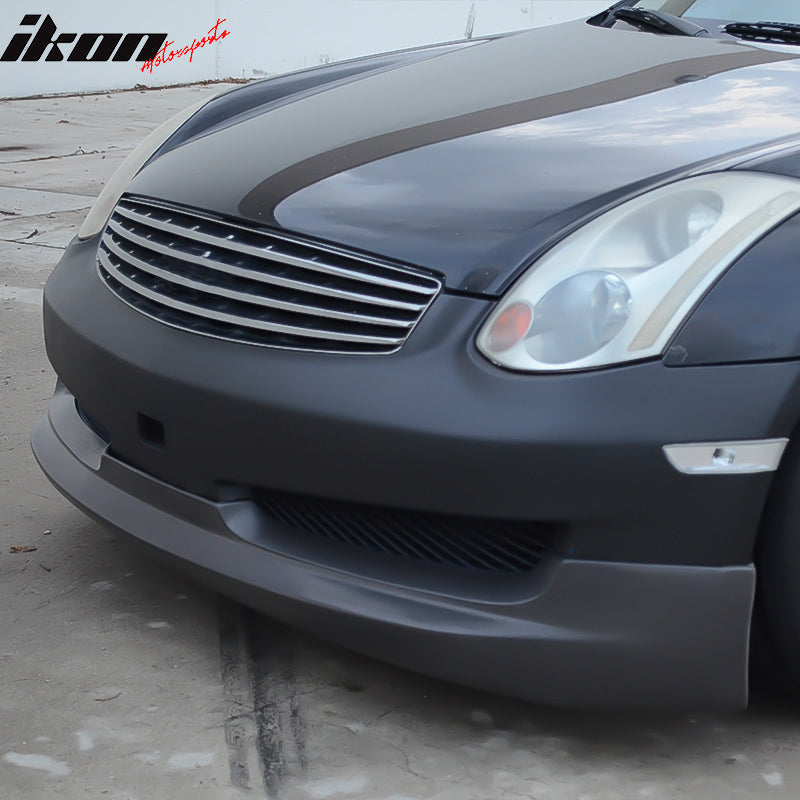 2006-2007 Infiniti G35 Coupe 2Dr Sport G Style Front Bumper Lip PU