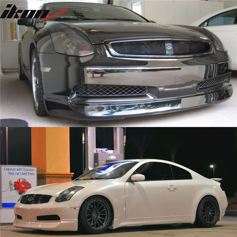 2003-2007 Infiniti G35 Coupe 2Dr INGS Front Lip Splitter Spoiler PU