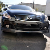 2010-2013 Infiniti G25 G37 4Dr Sedan EVO Front Bumper Lip Spoiler PU
