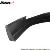 2010-2013 Infiniti G25 G37 4Dr Sedan EVO Front Bumper Lip Spoiler PU