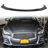 2014-2017 Infiniti Q50 IKON V6 Style Black Front Bumper Lip PU