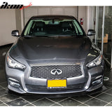 2014-2017 Infiniti Q50 IKON V6 Style Black Front Bumper Lip PU