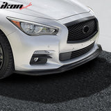 2014-2017 Infiniti Q50 IKON V6 Style Black Front Bumper Lip PU