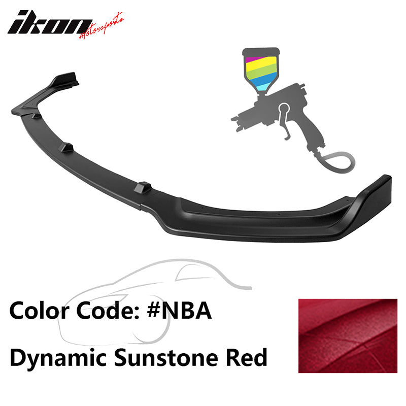 2018-2022 Infiniti Q50 Base Premium Painted Front Bumper Lip 3PC