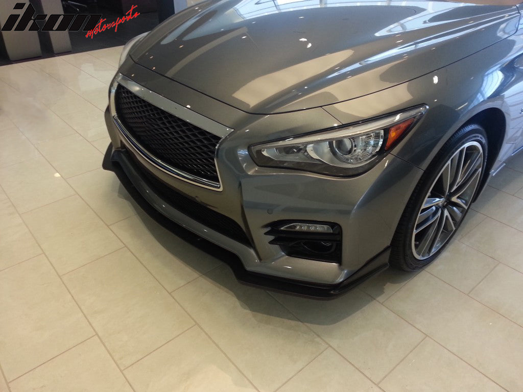 2014-2017 Infiniti Q50 Q50S Sport Model Painted Front Bumper Lip ABS