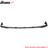 2014-2017 Infiniti Q50 Q50S Sport Model Painted Front Bumper Lip ABS