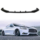 2017-2022 Infiniti Q60 Coupe IKON V3 Style Front Bumper Lip Spoiler PU