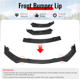 2017-2022 INFINITI Q60 V2 JDM Carbon Fiber Print Front Bumper Lip PP
