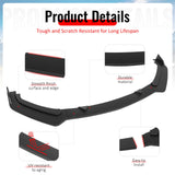 2017-2022 INFINITI Q60 V2 JDM Matte Black Front Bumper Lip Spoiler PP