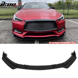 2017-2022 INFINITI Q60 V2 JDM Matte Black Front Bumper Lip Spoiler PP