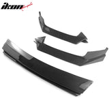 2017-2022 INFINITI Q60 V37 3PCS Front Lower Bumper Lip Air Dam Chin Spoiler Splitter RS JDM Style Painted Carbon Fiber Print PP Polypropylene