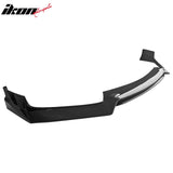 2017-2022 INFINITI Q60 V37 3PCS Front Lower Bumper Lip Air Dam Chin Spoiler Splitter RS JDM Style Painted Gloss Black PP Polypropylene