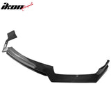2017-2022 INFINITI Q60 V37 3PCS Front Lower Bumper Lip Air Dam Chin Spoiler Splitter RS JDM Style Painted Gloss Black PP Polypropylene