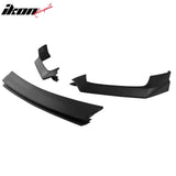 2017-2022 INFINITI Q60 V37 3PCS Front Lower Bumper Lip Air Dam Chin Spoiler Splitter RS JDM Style Painted Matte Black PP Polypropylene