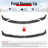 2014-2016 Jeep Grand Cherokee Base IKON Style Carbon Fiber Print Front Bumper Lip PP