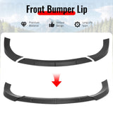 2017-2021 Jeep Grand Cherokee SRT Trackhawk IKON Style Matte Black Front Bumper Lip PP