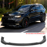 2017-2021 Jeep Grand Cherokee SRT Trackhawk IKON Style Matte Black Front Bumper Lip PP