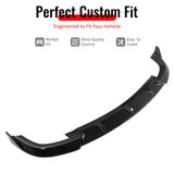 2017-2021 Jeep Grand Cherokee SRT Trackhawk IKON V2 Style Gloss Black Front Bumper Lip ABS