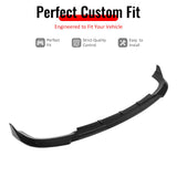 2017-2021 Jeep Grand Cherokee SRT Trackhawk IKON V3 Style Gloss Black Front Bumper Lip ABS