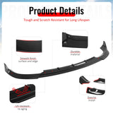 2017-2021 Jeep Grand Cherokee SRT Trackhawk IKON V3 Style Gloss Black Front Bumper Lip ABS