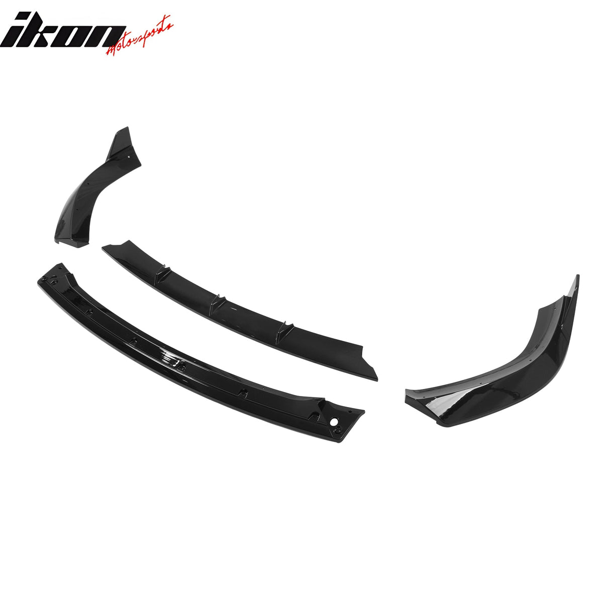 2017-2021 Jeep Grand Cherokee SRT Trackhawk IKON V3 Style Gloss Black Front Bumper Lip ABS