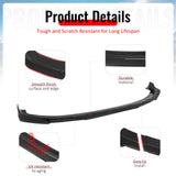 2022-2024 Kia Carnival IKON Style Gloss Black Front Bumper Lip ABS 3PCS