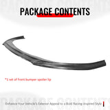 2025-2026 Kia K5 GT GT-Line Front Bumper Lip GT Style 3PC Unpainted PU