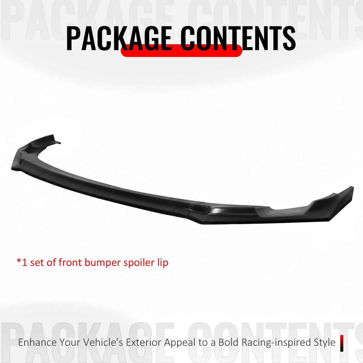 2025-2026 Kia K5 GT GT-Line Front Bumper Lip IKFM Style 3PCS Unpainted PU