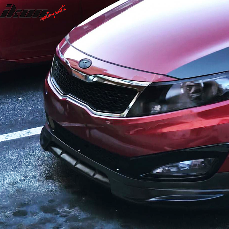2011-2013 Kia Optima Base ONLY IKON Style Front Bumper Lip Splitter PU