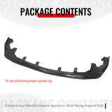 2016-2020 Lexus GS F Sport IKON Style 3PCS Front Bumper Lip Spoiler Gloss Black PP