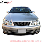1998-2005 Lexus GS300 GS400 VIP Style Matte Carbon Front Bumper Lip